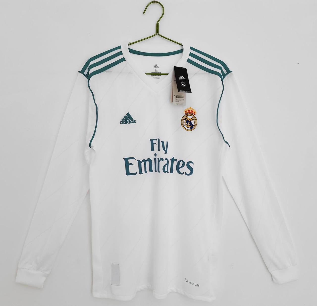 Real Madrid Home Jersey (Adidas) – Long Sleeve