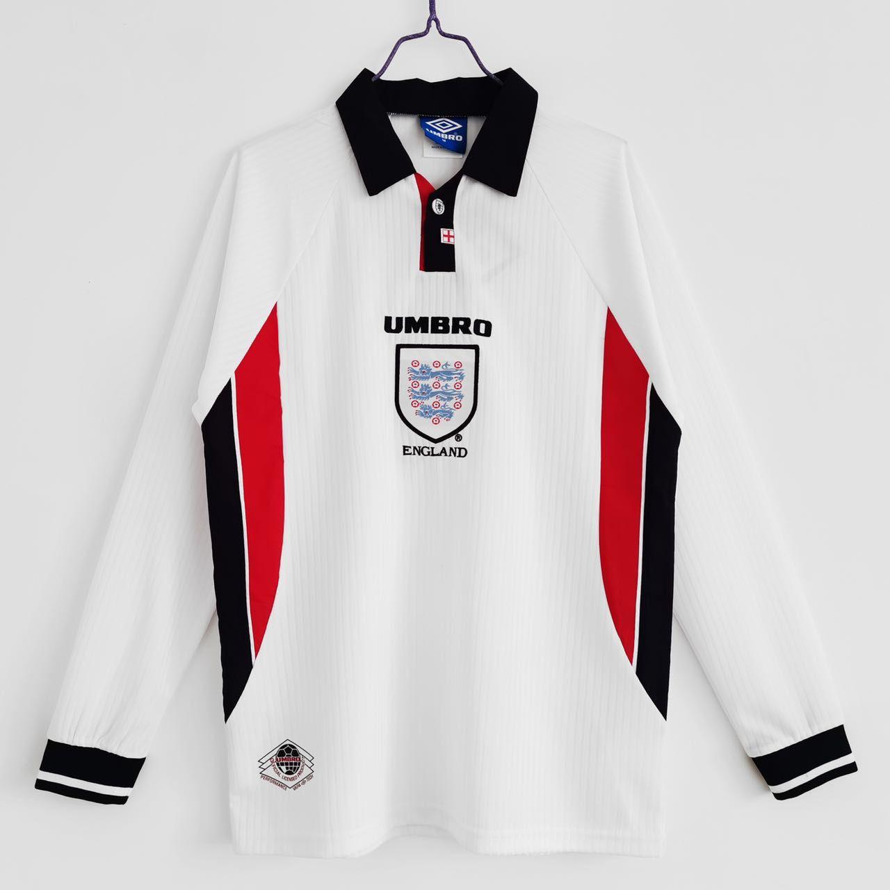 England 1998 home kit full sleeve