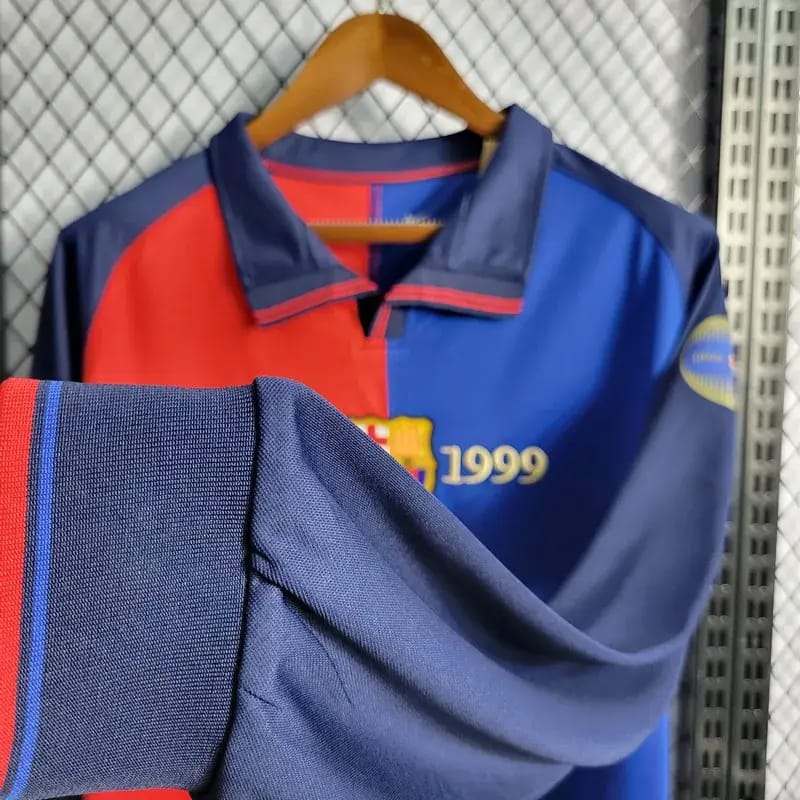 FC Barcelona 1899–1999 Retro Anniversary Jersey | Premium Quality | Long Sleeve | Nike Edition