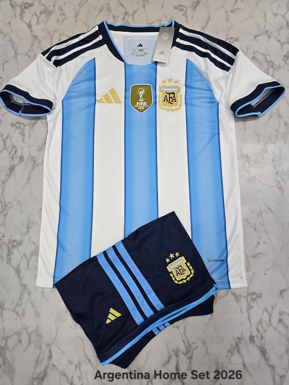 Argentina 2026 worldcup home first copy edition jersy with shorts