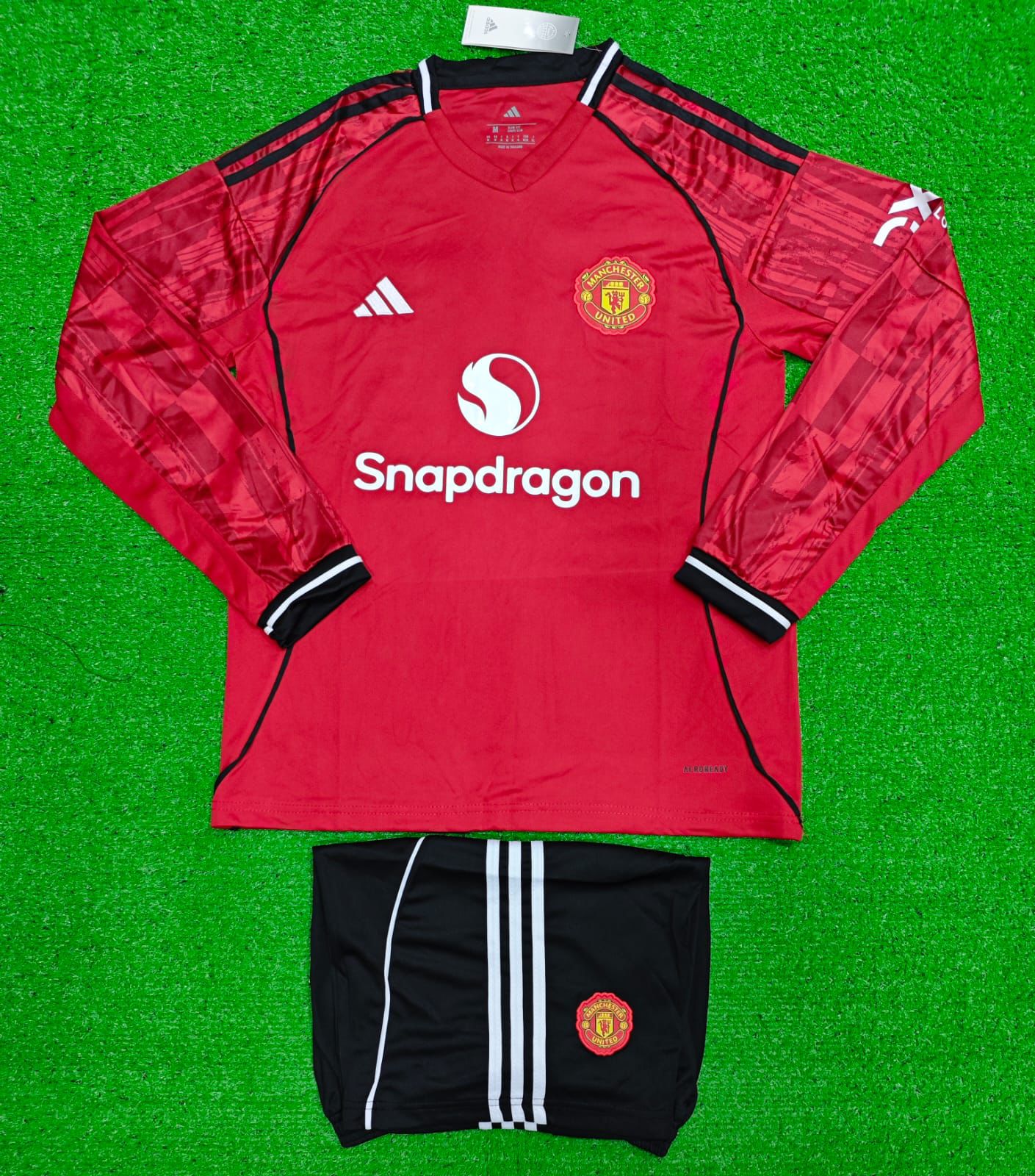 Manchester United Premium Red Long Sleeve Jersey Set | Bold Look Game Ready